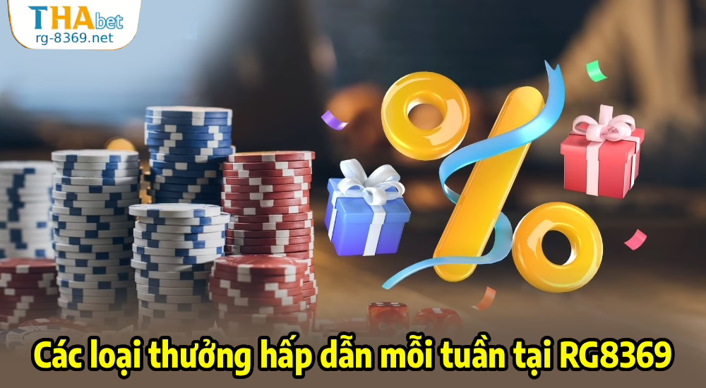 Các loại thưởng hấp dẫn mỗi tuần tại RG8369